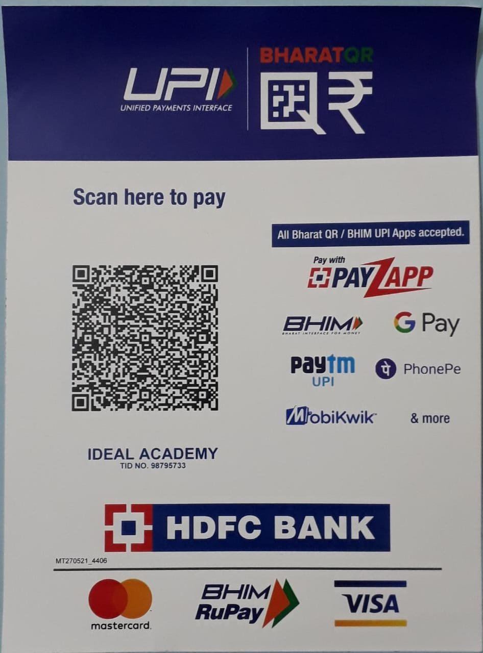 Ideal Academy Indore Scan and Pay