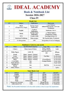 Booklist Class 4