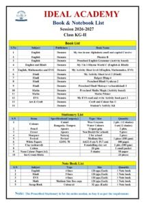 Booklist KG 2
