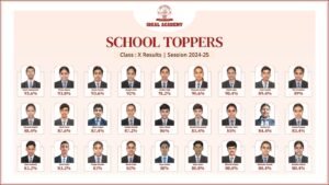 ideal academy school topper 10th 2025